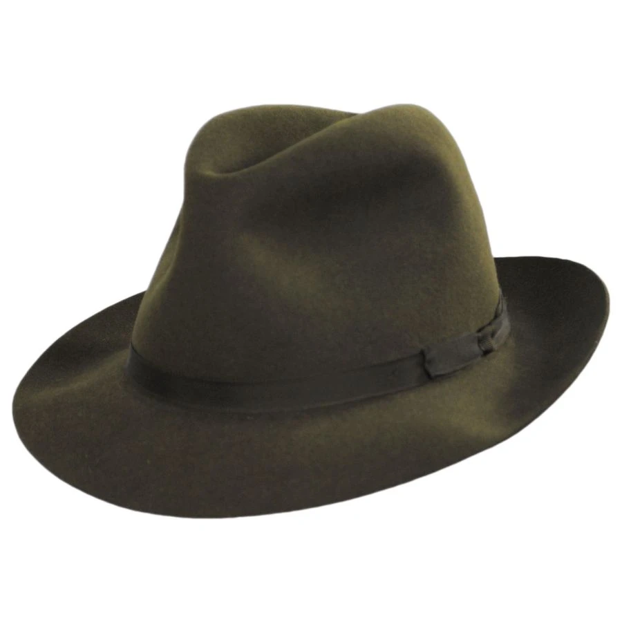 Skylar Shapeable Open Crown Fur Felt Fedora Hat 4 Skylar Shapeable Open Crown Fur Felt Fedora Hat - Image 2