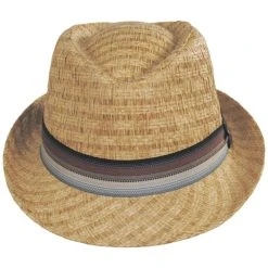 Panama Jack Bonito Toyo Straw Fedora Hat