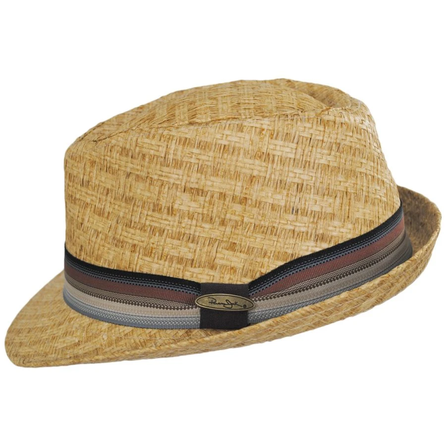 Panama Jack Bonito Toyo Straw Fedora Hat 4 Panama Jack Bonito Toyo Straw Fedora Hat - Image 2