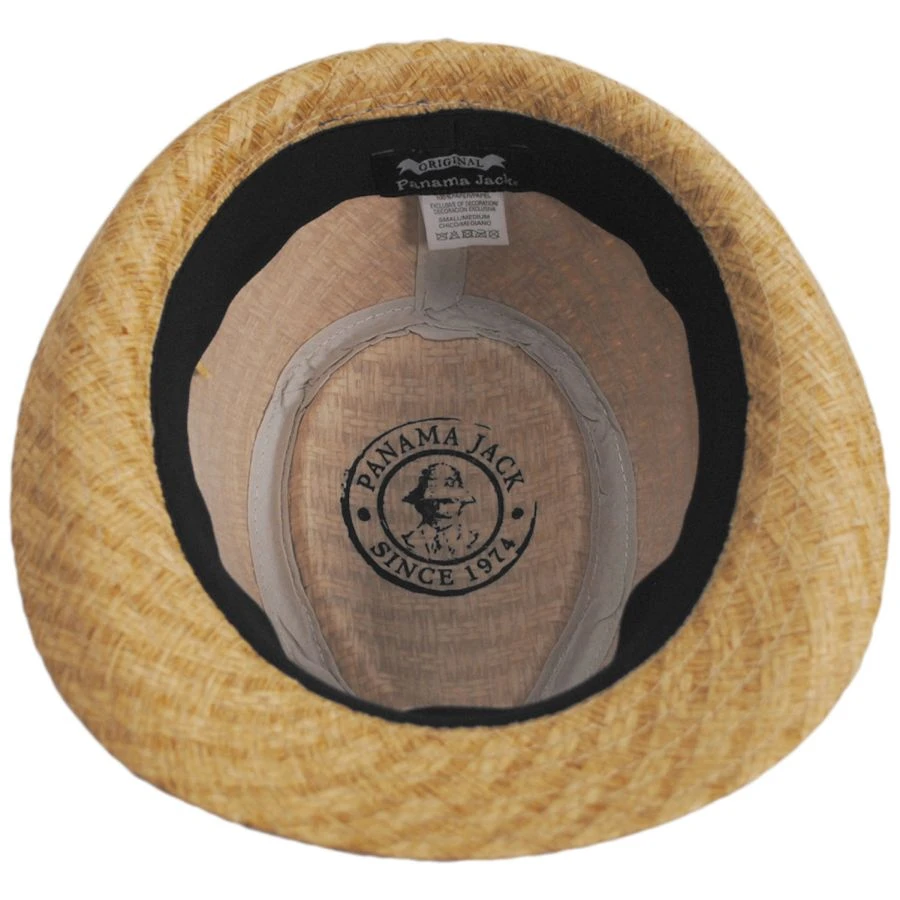 Panama Jack Bonito Toyo Straw Fedora Hat 5 Panama Jack Bonito Toyo Straw Fedora Hat - Image 3