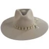 Leigh Wool Felt Wide Brim Fedora Hat - Sand -Bailey Hat Shop 469421