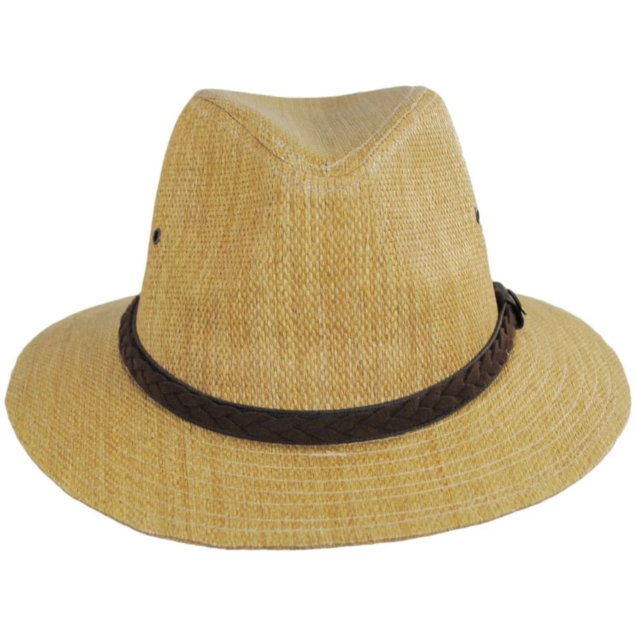 Panama Jack Seadragon Toyo Straw Safari Fedora Hat 3 Panama Jack Seadragon Toyo Straw Safari Fedora Hat