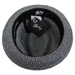 Bailey Billy Toyo Straw Braid Fedora Hat - Black Heather -Bailey Hat Shop 471840