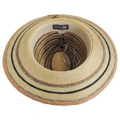 Paradise Striped Toyo Straw Fedora Hat -Bailey Hat Shop 472272