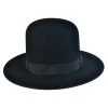 Stetson Amish Buffalo Fur Felt Open Crown Fedora Hat