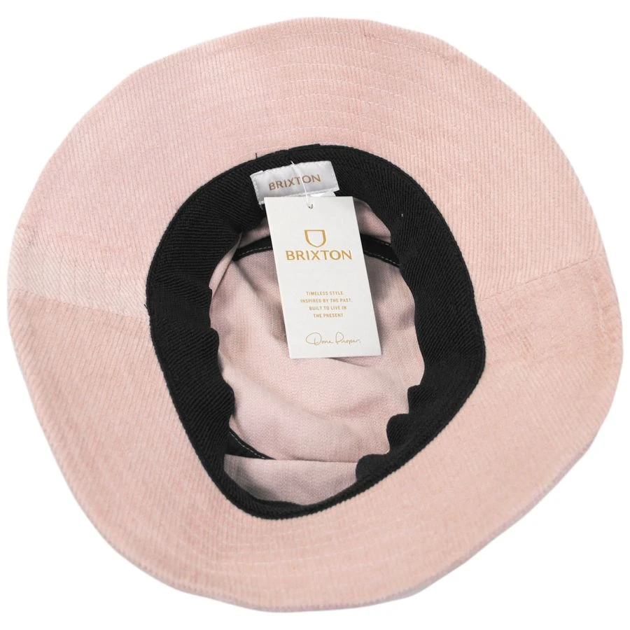Petra Corduroy Packable Bucket Hat - Pink 5 Petra Corduroy Packable Bucket Hat - Pink - Image 3