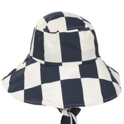 Jasper Cotton Checkerboard Packable Bucket Hat