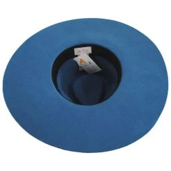 Leigh Wool Felt Wide Brim Fedora Hat - Teal -Bailey Hat Shop 473378