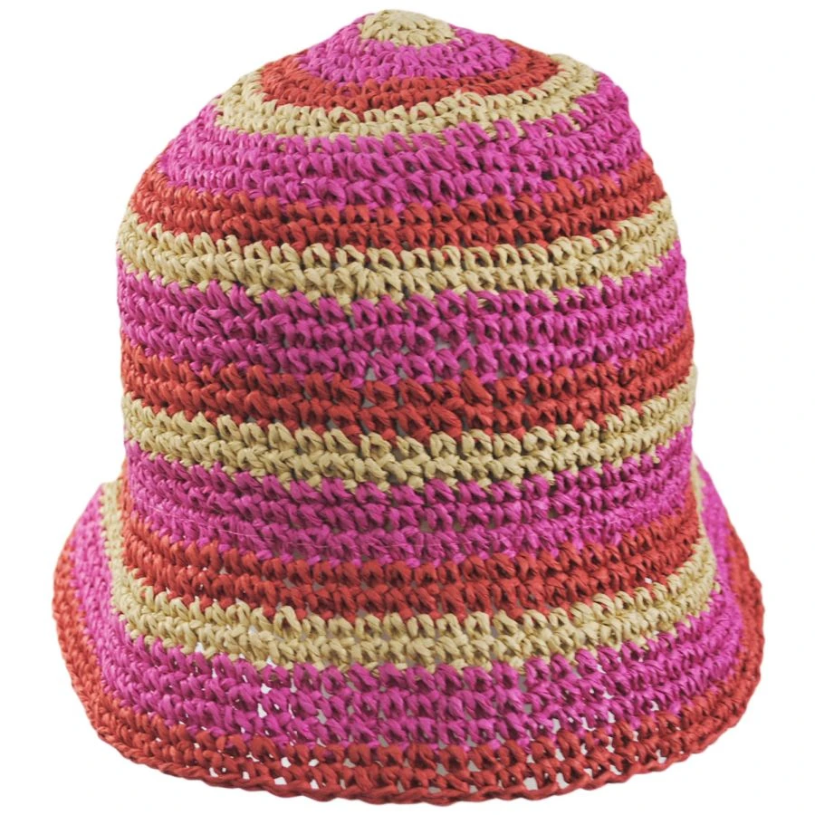 Palo Striped Crochet Toyo Bucket Hat 3 Palo Striped Crochet Toyo Bucket Hat