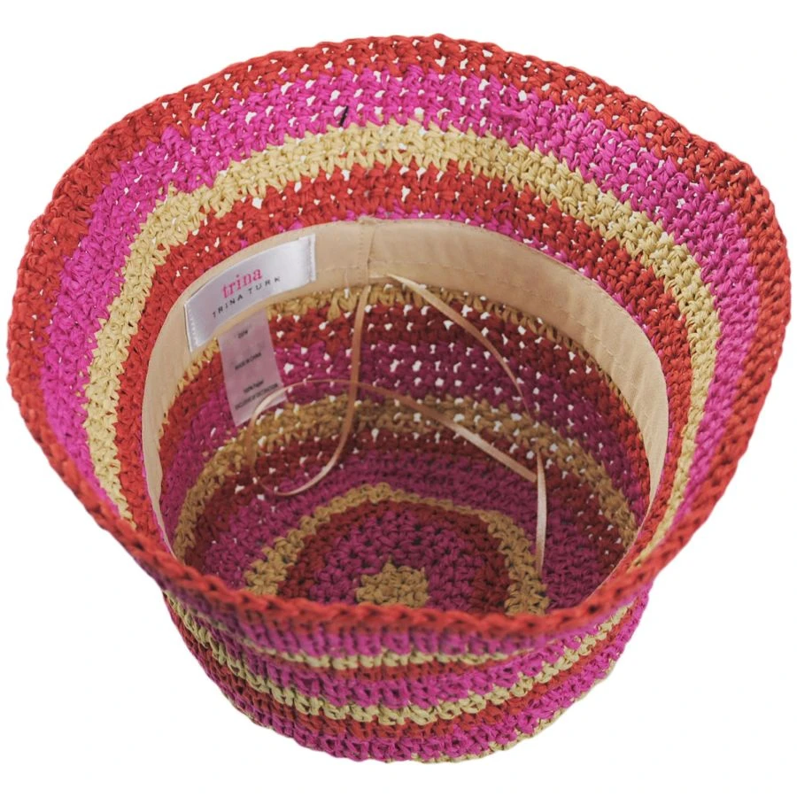 Palo Striped Crochet Toyo Bucket Hat 5 Palo Striped Crochet Toyo Bucket Hat - Image 3