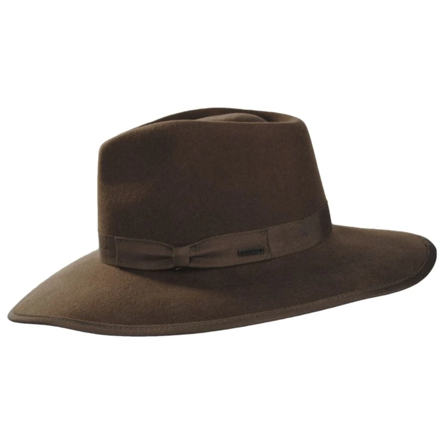 Jo Wool Felt Rancher Fedora Hat - Desert 4 Jo Wool Felt Rancher Fedora Hat - Desert - Image 2