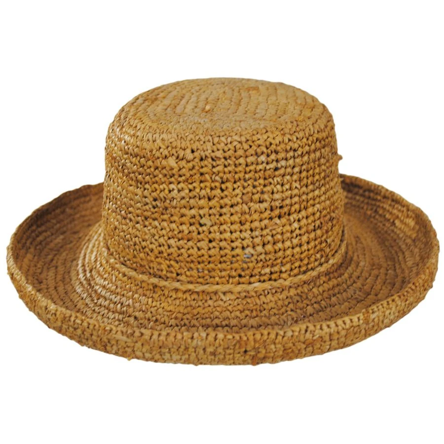 Scala Twisted Raffia Straw Boater Hat 4 Scala Twisted Raffia Straw Boater Hat - Image 2