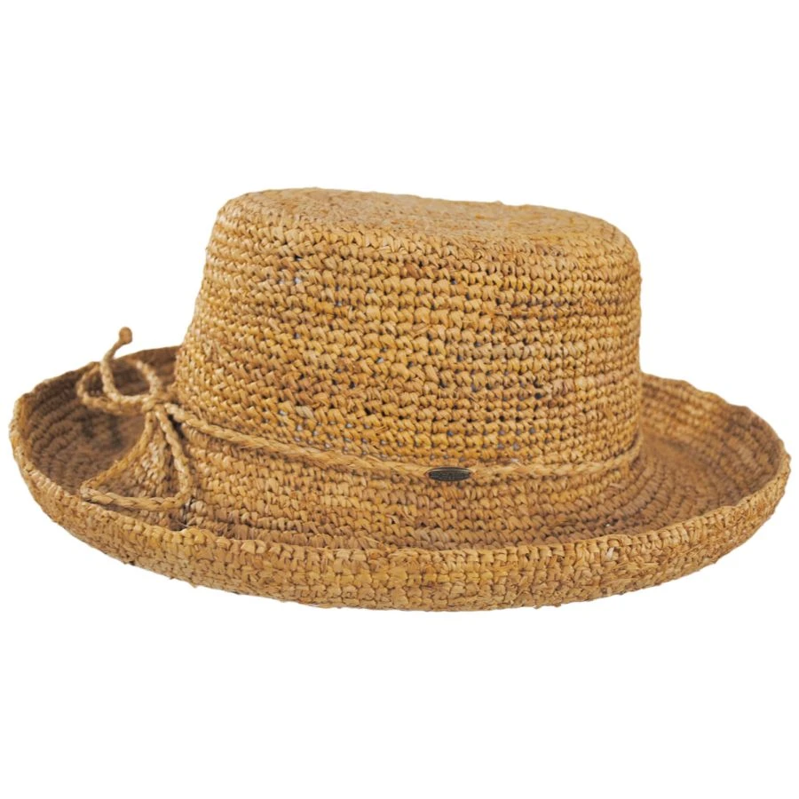 Scala Twisted Raffia Straw Boater Hat 5 Scala Twisted Raffia Straw Boater Hat - Image 3