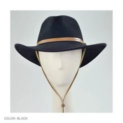 Crushable Wool Felt Chincord Outback Hat