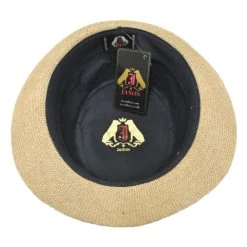 Jute Fabric C-Crown Trilby Fedora Hat -Bailey Hat Shop 73634