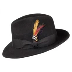 Pinch Crown Crushable Wool Felt Fedora Hat -Bailey Hat Shop 76135