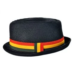 Rasta Toyo Straw Diamond Crown Fedora Hat -Bailey Hat Shop 96706