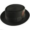 Bailey Jett Wool Felt Pork Pie Hat