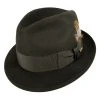 Jet Fur Felt Fedora Hat -Bailey Hat Shop size 7 2