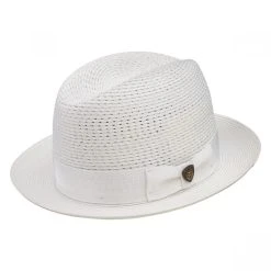 Madison Milan Straw Fedora Hat -Bailey Hat Shop size 7 3