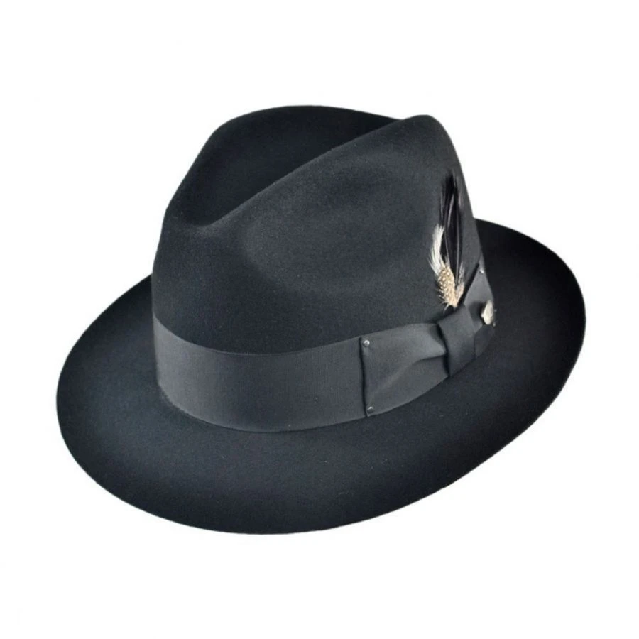 Bailey Gangster Wool Felt Fedora Hat 4 Bailey Gangster Wool Felt Fedora Hat - Image 2
