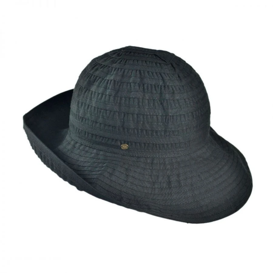 Ribbon Fabric Bretton Hat 3 Ribbon Fabric Bretton Hat