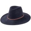 Vegan Suede Safari Fedora Hat -Bailey Hat Shop vegan suede safari fedora hat